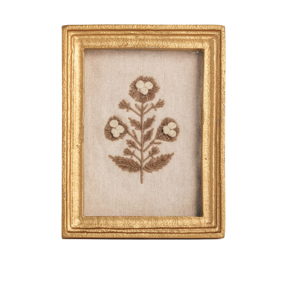 Framed Block Print Flowers