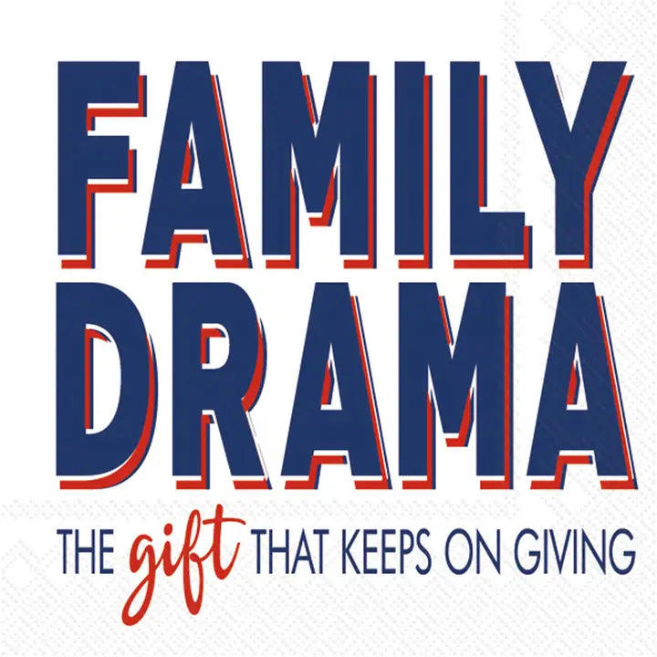 Family Drama Christmas Paper Napkins Pack of 20
