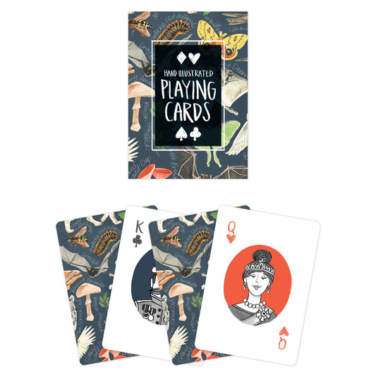 Midnight Flora & Fauna Deck of Playing Card