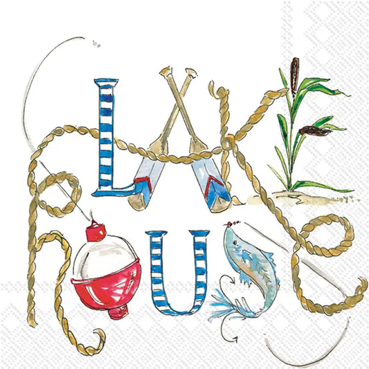Lake Life Decorative Paper Napkins Pack of 20