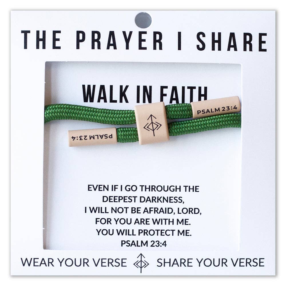 WALK IN FAITH Prayer Cord Bracelet | Christian Athletes
