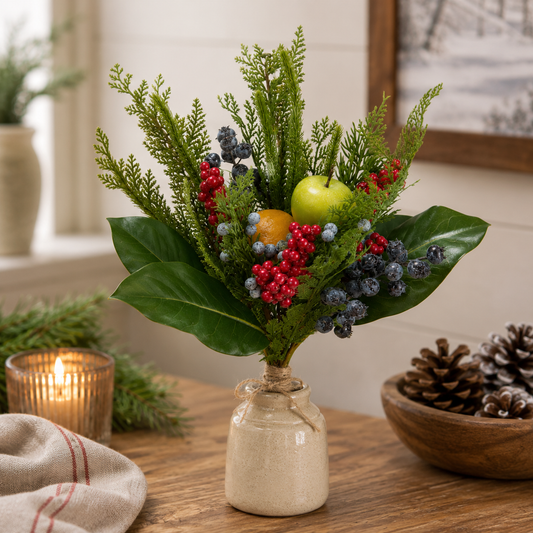 18" Fruit and Pine Bush