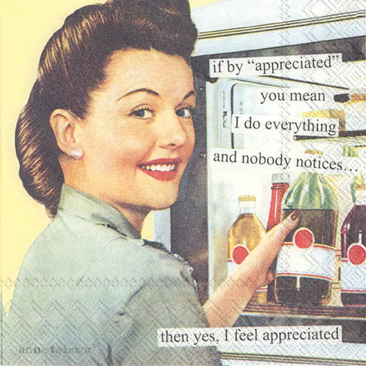 Anne Taintor Appreciated Decorative Paper Napkins Pack of 20