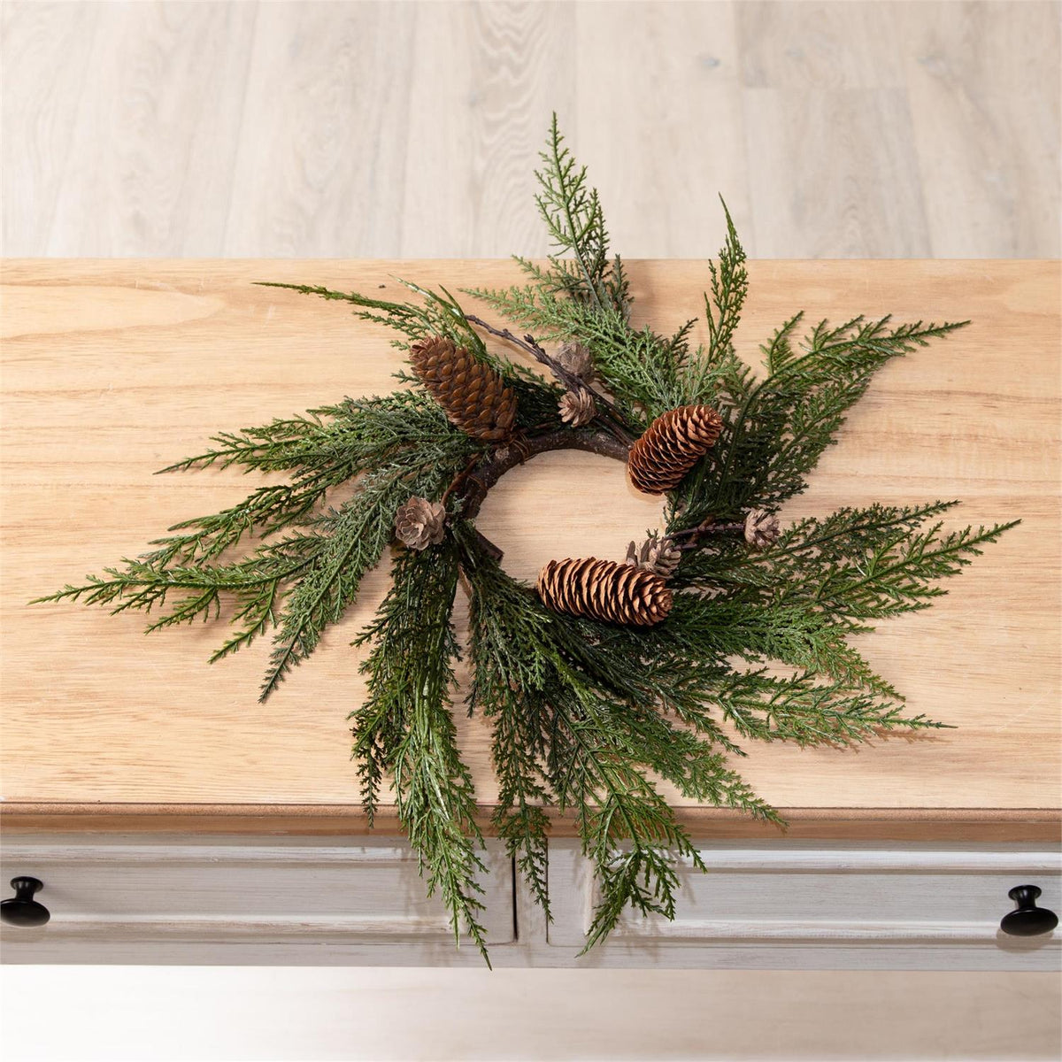 Candle Ring - Draping Cedar
