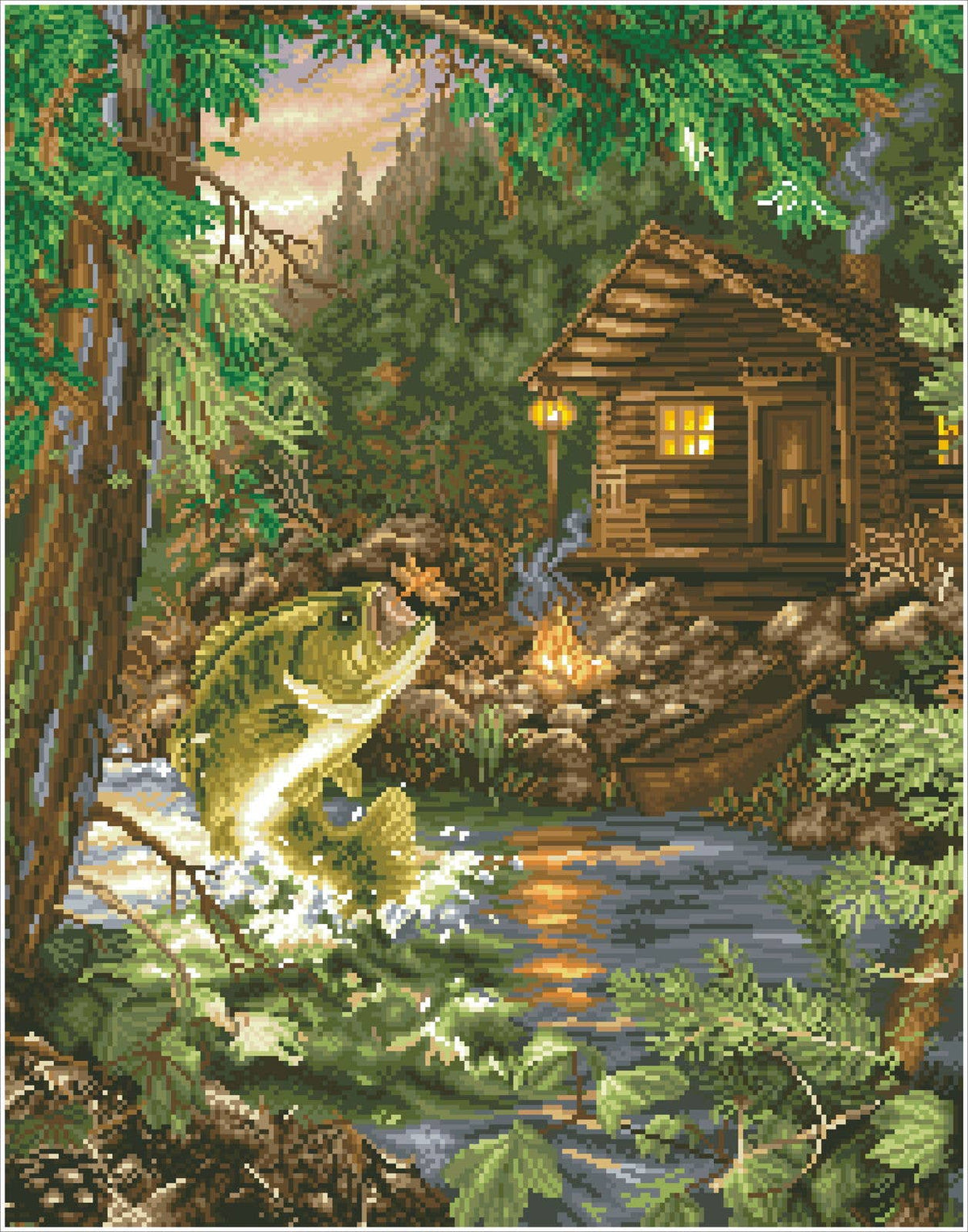 Gone Fishing Diamond Art