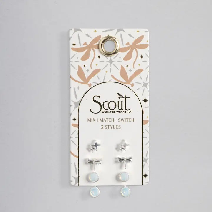 Stud Trio Ear Jacket Set