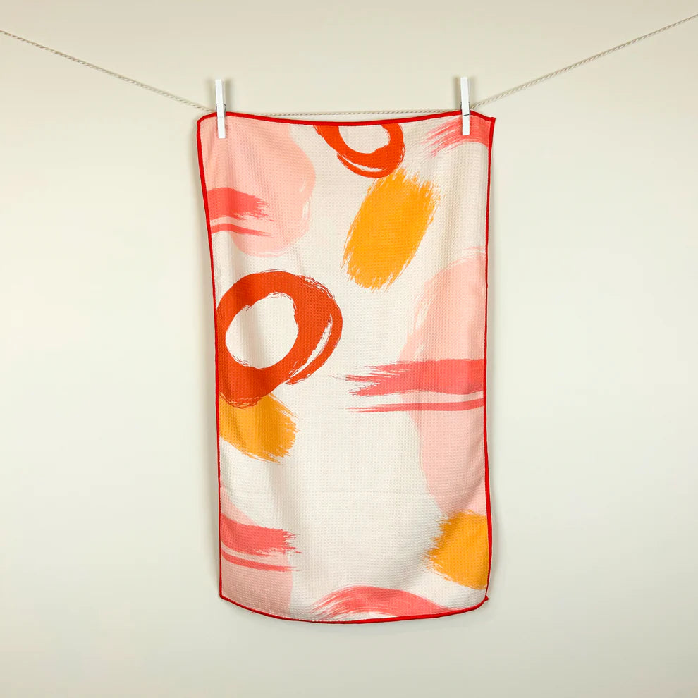 Modern Brush Tea Towel