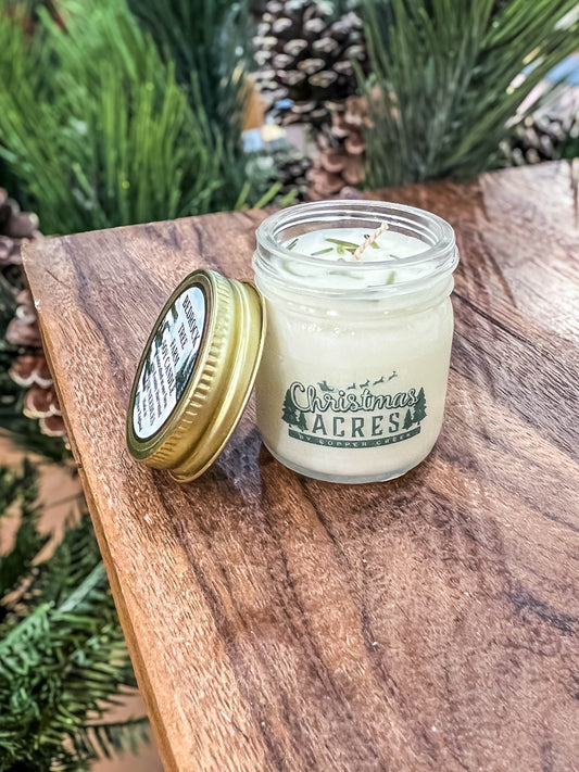 All Natural Fir Needle Candle in Mini Mason Jar