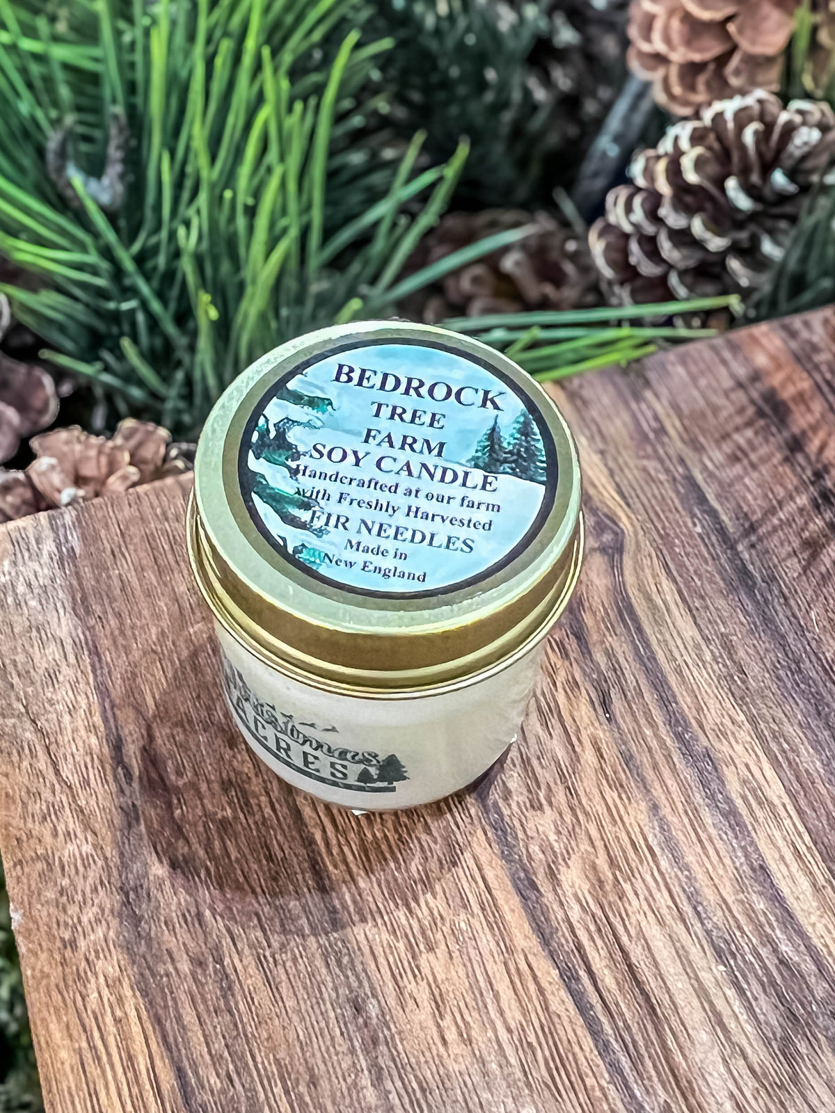 All Natural Fir Needle Candle in Mini Mason Jar