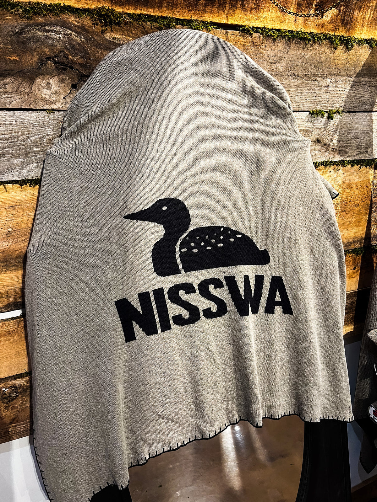 Nisswa/Loon Knit Stitch Throw