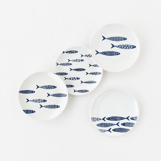 School Of Fish Porcelain Plate