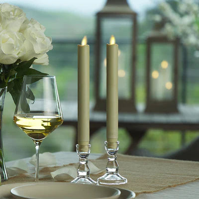 2-Pack 9.75" Luminara Indoor Taper Candles