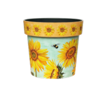 Watercolor Sunflower Zest Pot