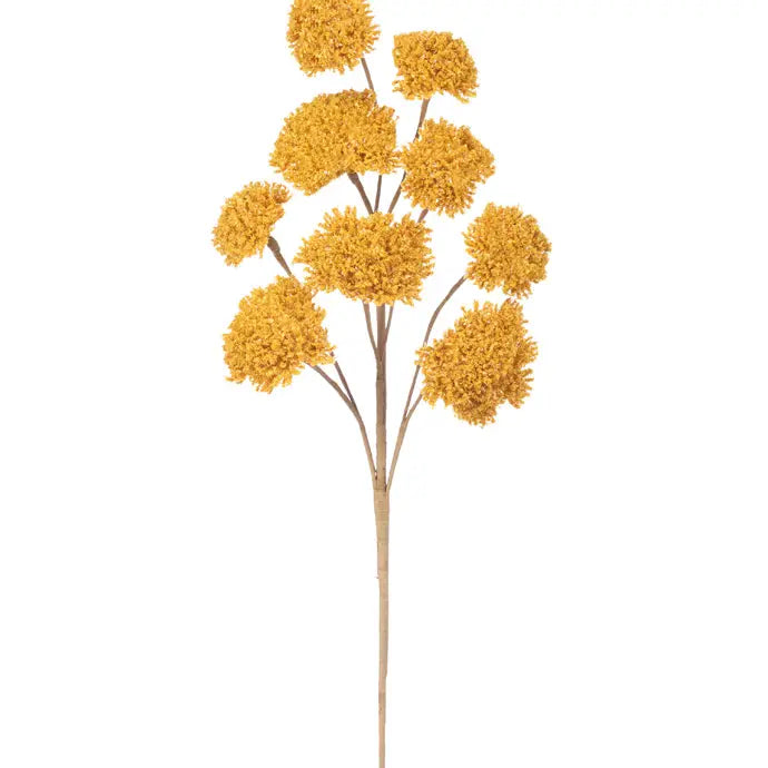Golden Pom Pom Floral Spray