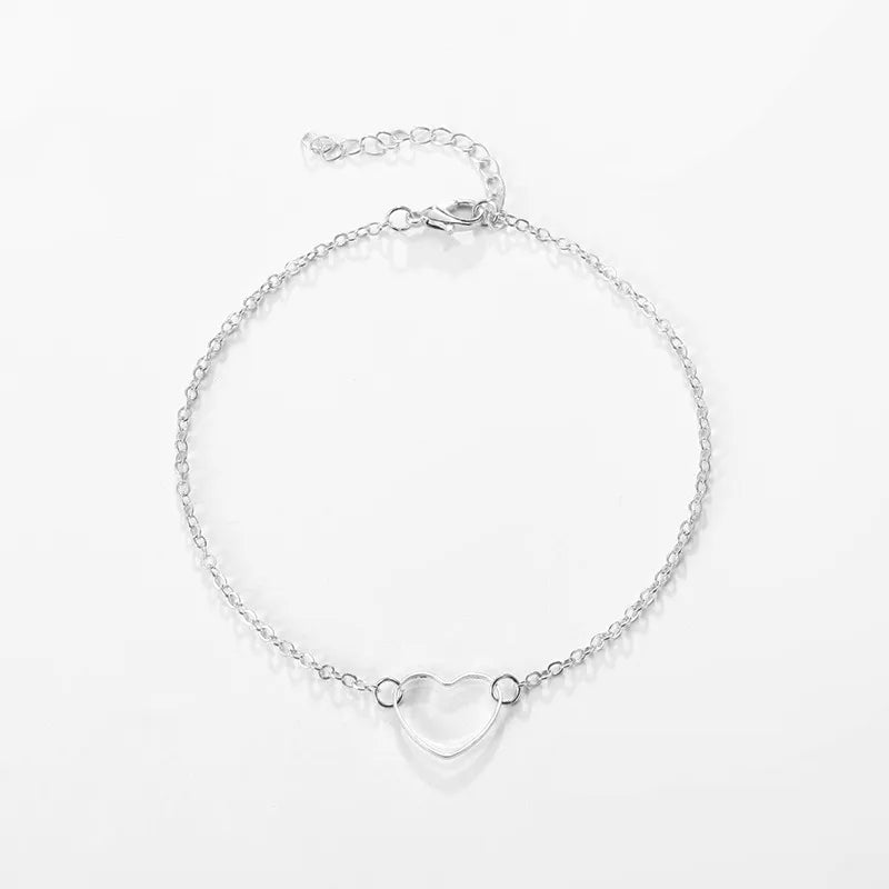 Dainty Heart Charm Bracelet