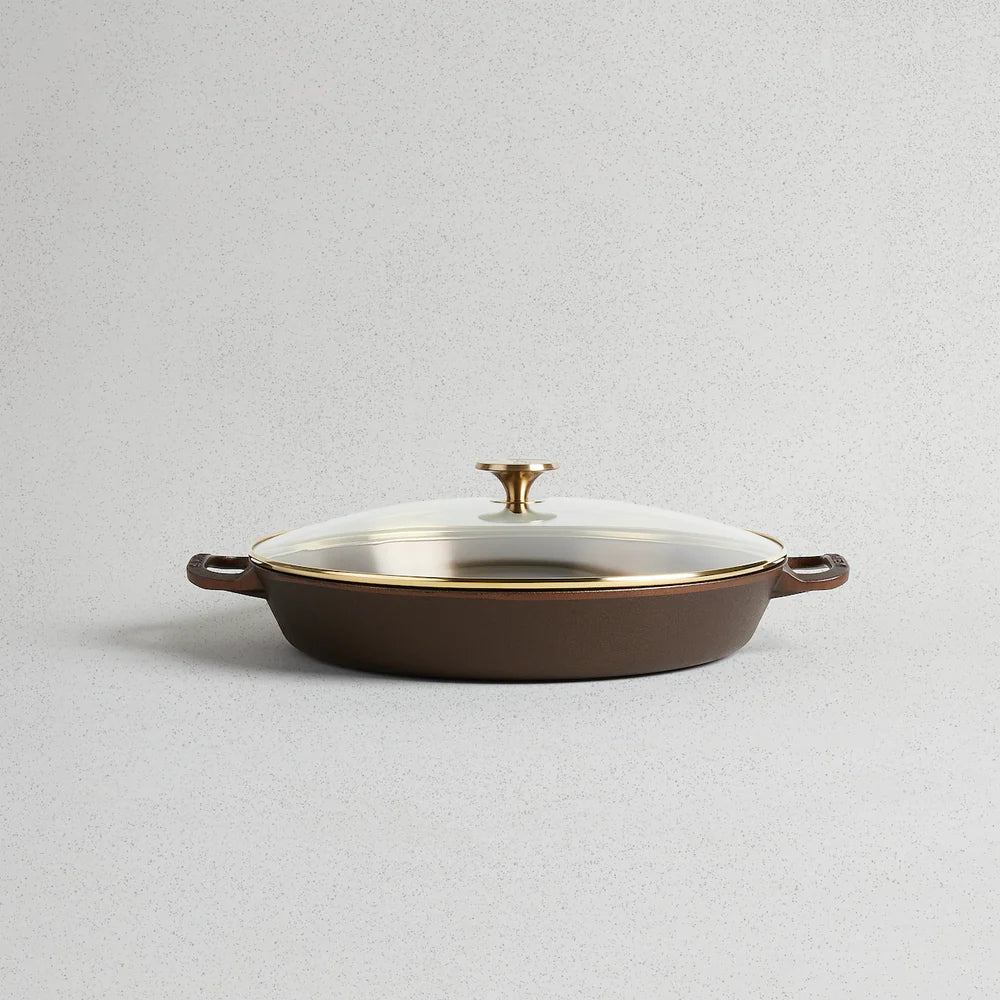 14" Glass Ironware Lid