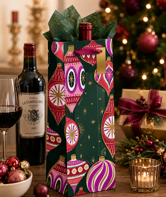 Opulent Ornaments Wine Bag