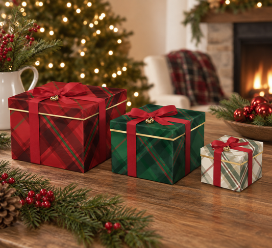 Heirloom Christmas Tall Square Decorative Box