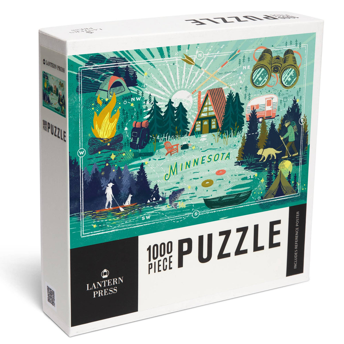 1000 PIECE PUZZLE Minnesota, Lake Life Series, Lake Life