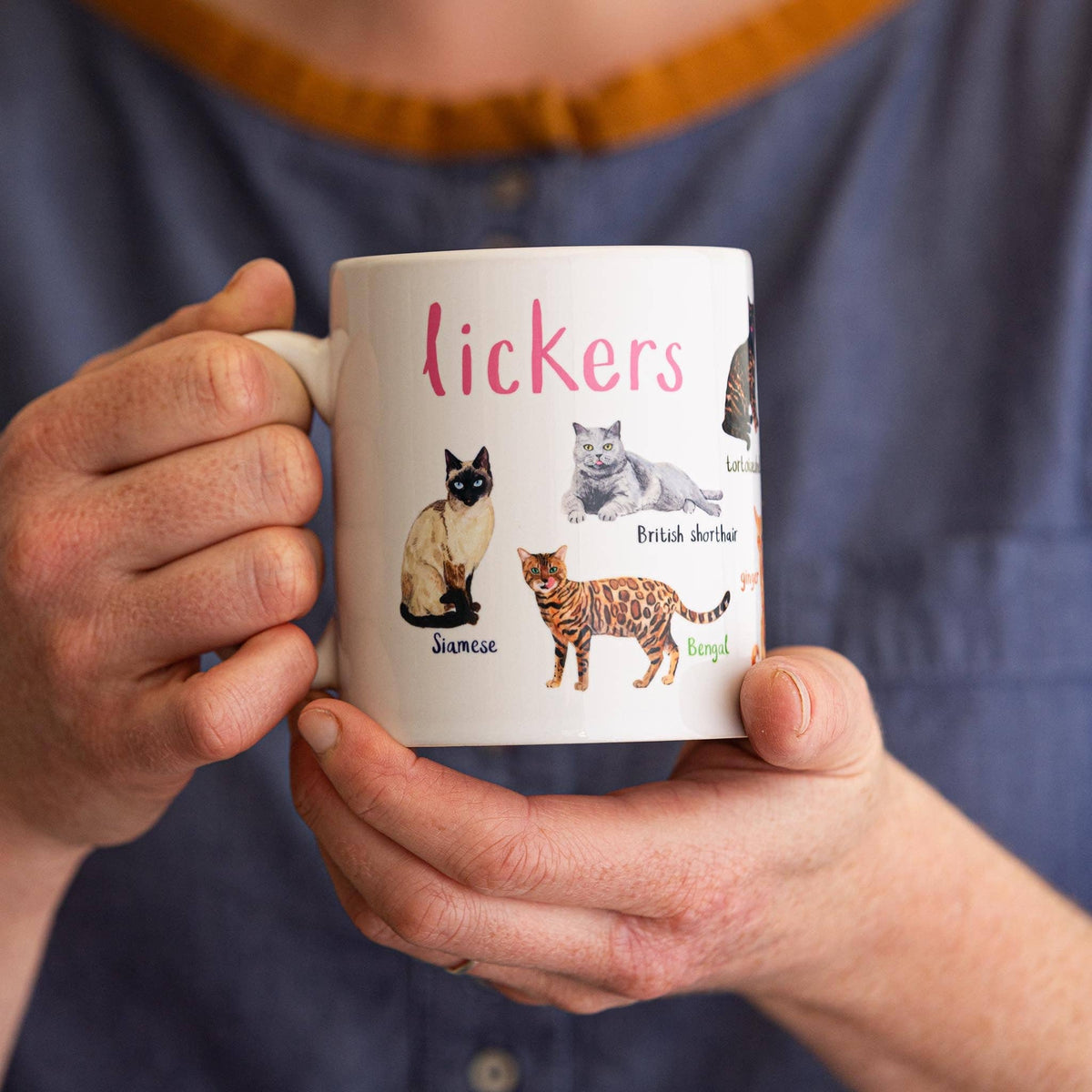 Lickers Ceramic Cat Pun Mug