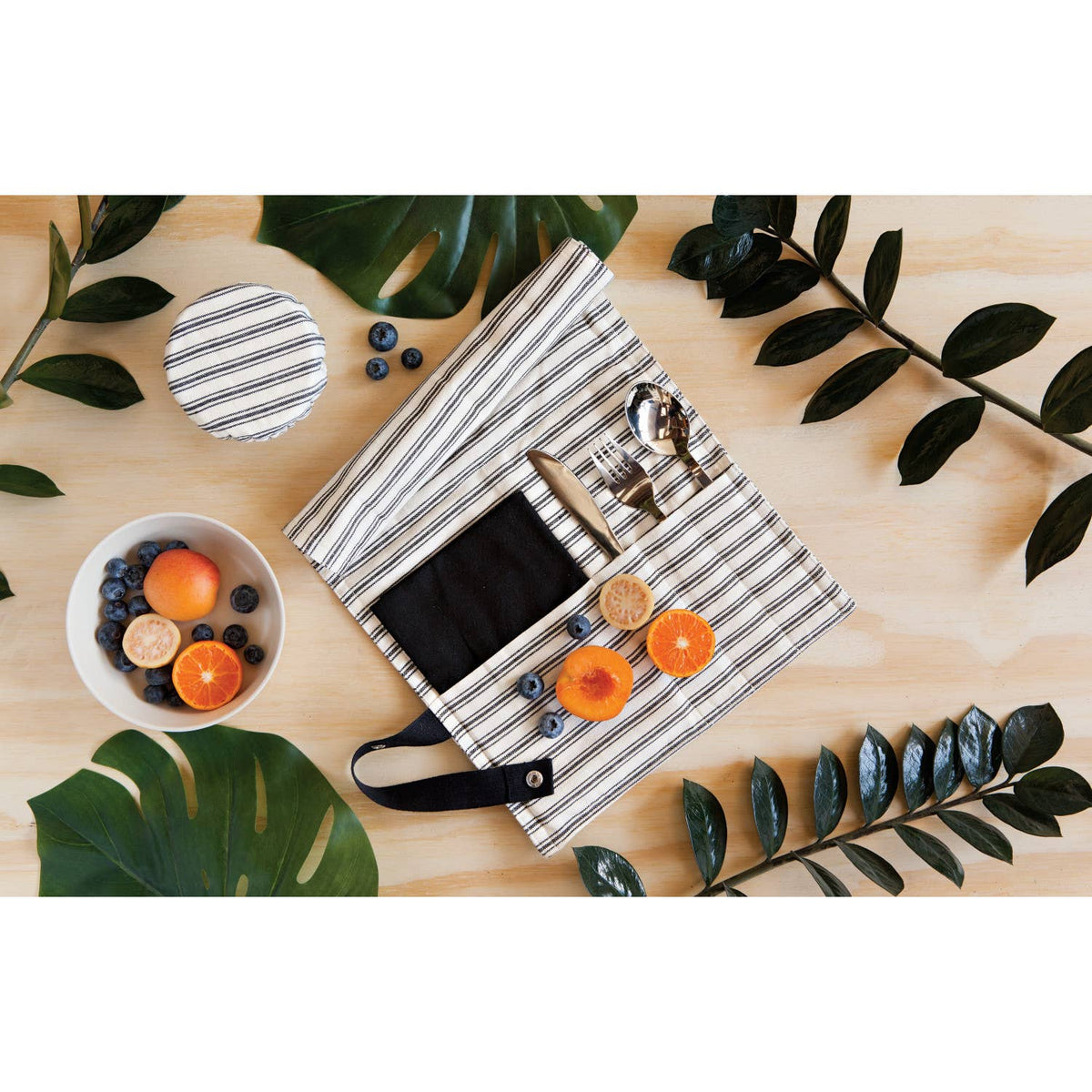 Ticking Stripe Mini Bowl Cover Set of 3