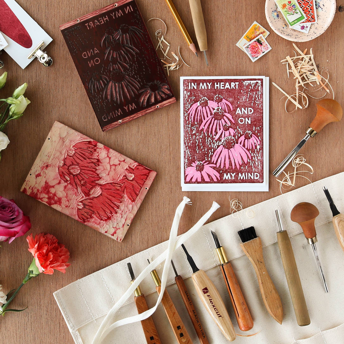 Coneflowers on My Mind Friendship Card