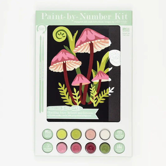 Bleeding Fairy Helmet Mushrooms Paint by Number Kit