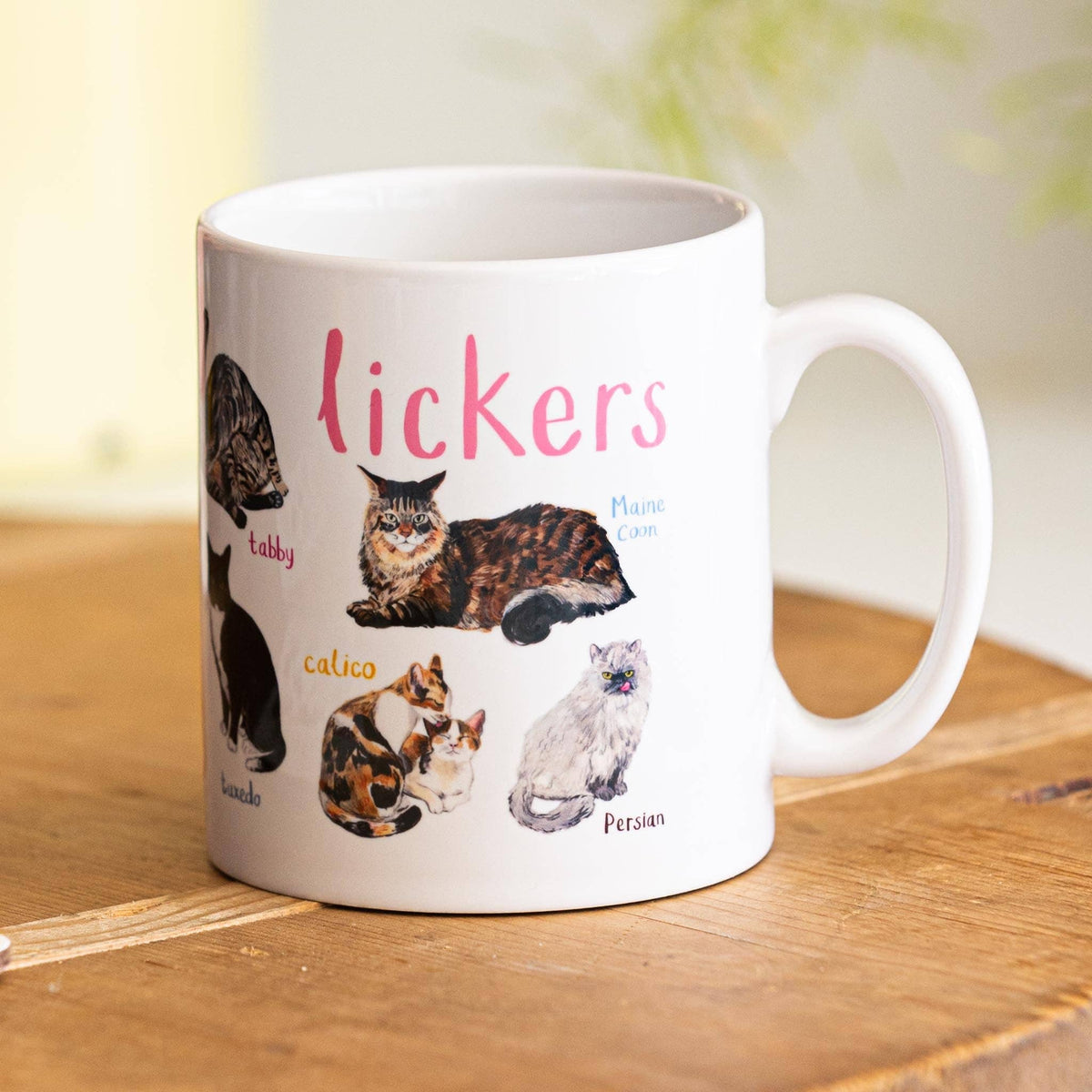 Lickers Ceramic Cat Pun Mug