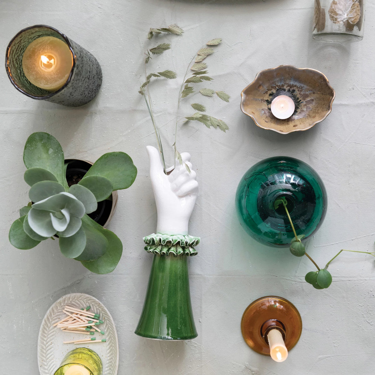 Stoneware Hand Vase
