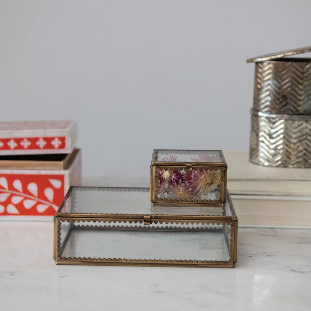 Brass and Glass Display Box