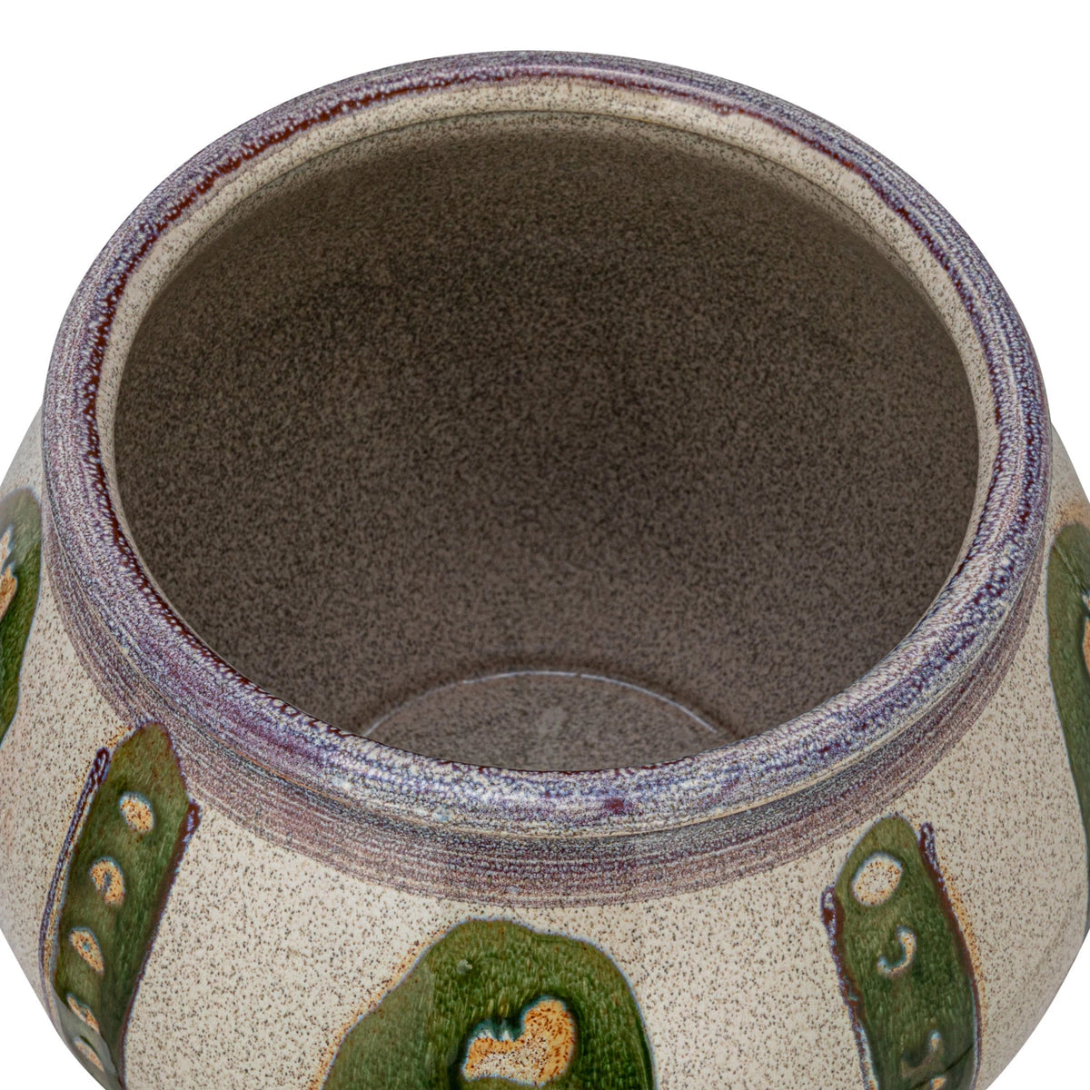 Hand Painted Stoneware Planter
