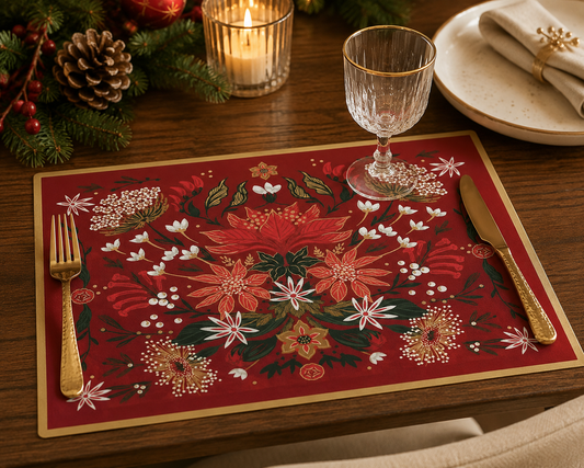 Paper Placemat Christmas Garden