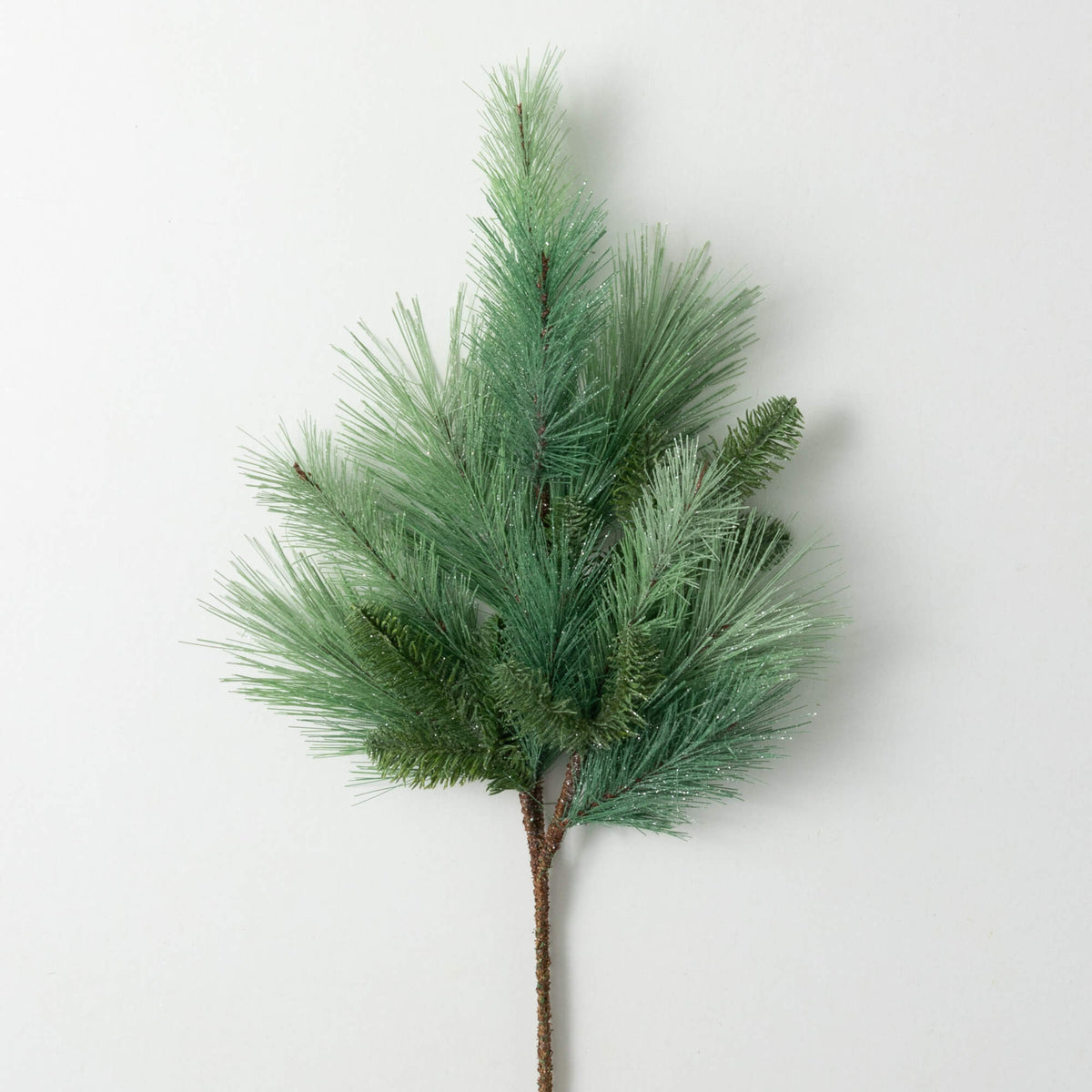 Green Frosted Pine Spray