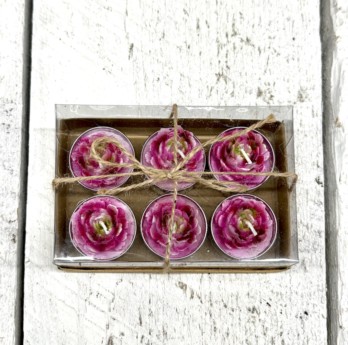 Flower T-Light Set of 6