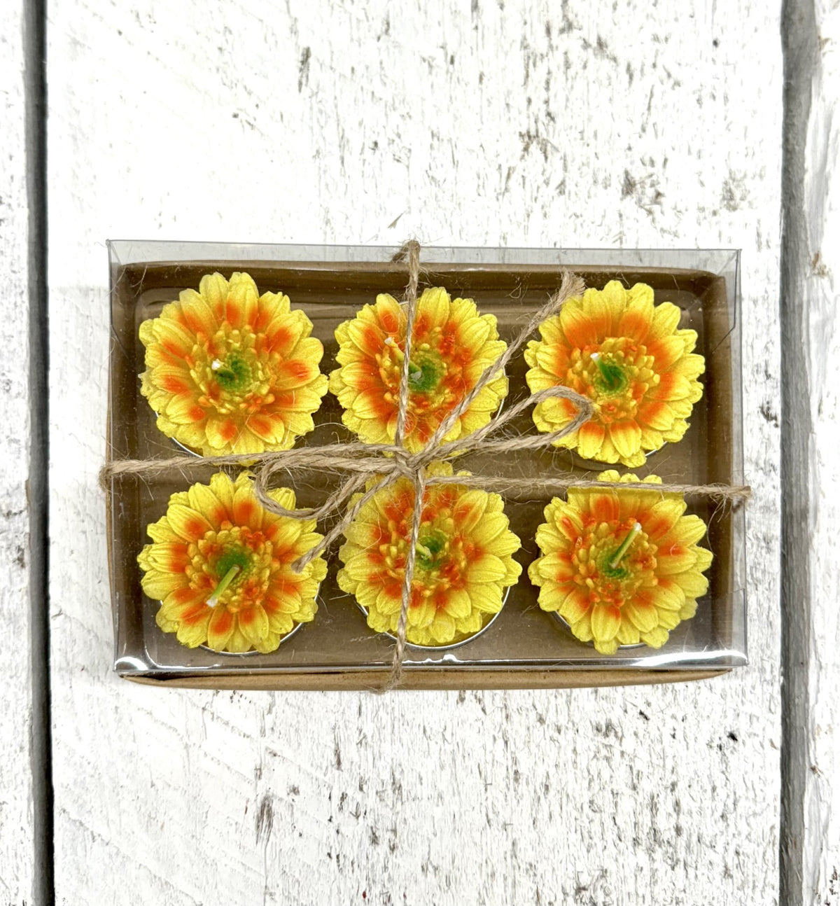 Flower T-Light Set of 6