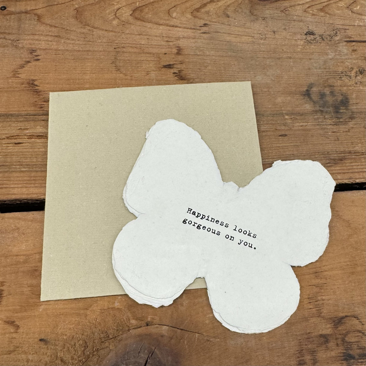 Butterfly Shaped Card