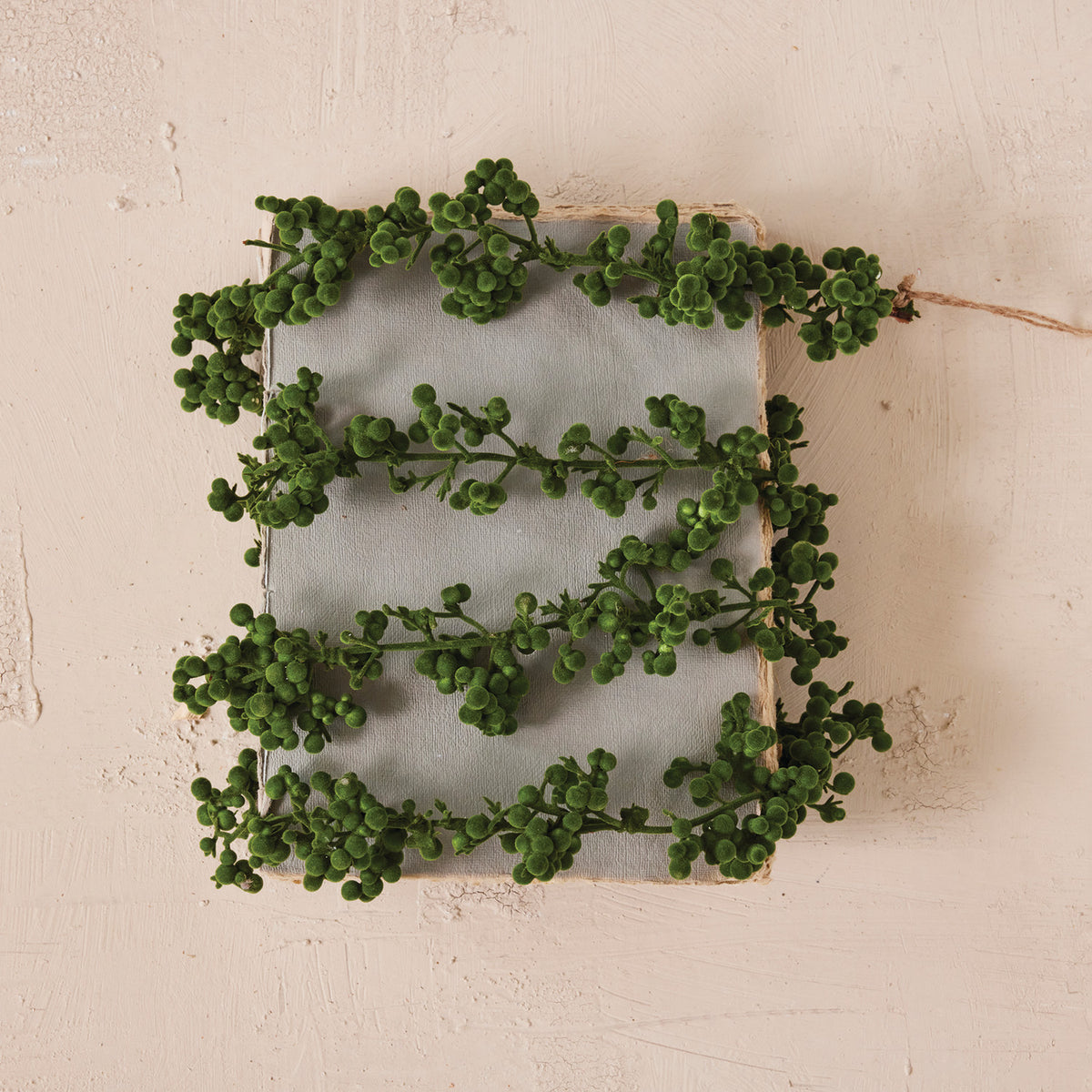 72"L x 5-1/4"H Flocked Foam Ball Garland
