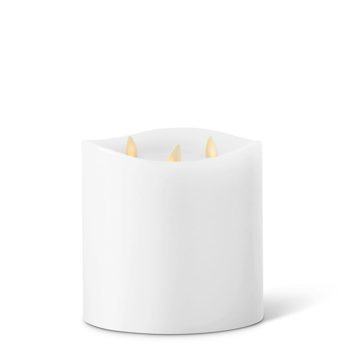 6" Luminara 3-Flame Indoor Pillar Candle