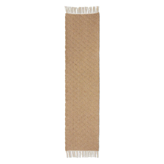 Tan Diamond Woven Table Runner