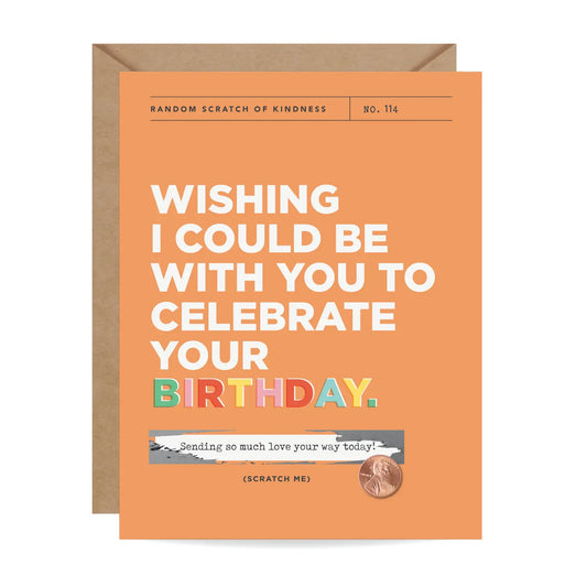 Sending Birthday Love Scratch-off Card