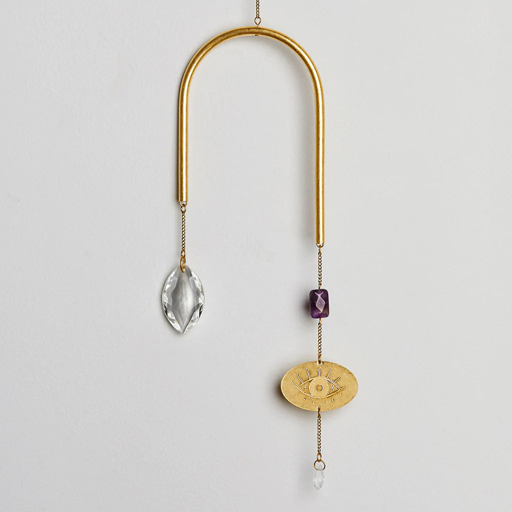 Evil Eye/Amethyst Suncatcher
